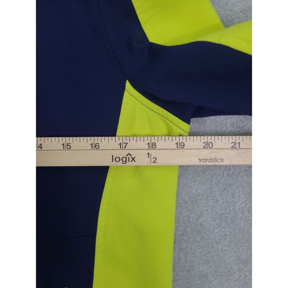 Lauren Ralph Lauren‎ Neon Green/Navy Active Full Zip Jacket Women Sz L - Picture 8 of 10